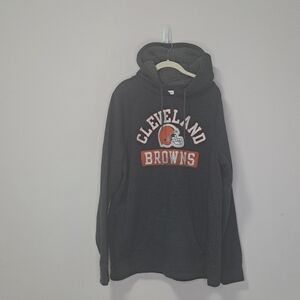 NFL Team Apparel Cleveland Browns Hoodie Grey XL